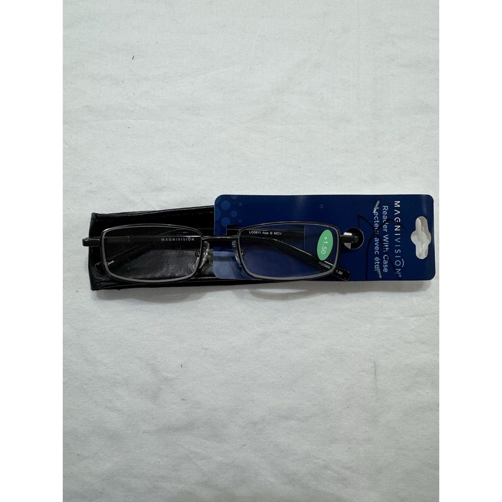 Magnivision Reader With Case + 1.50